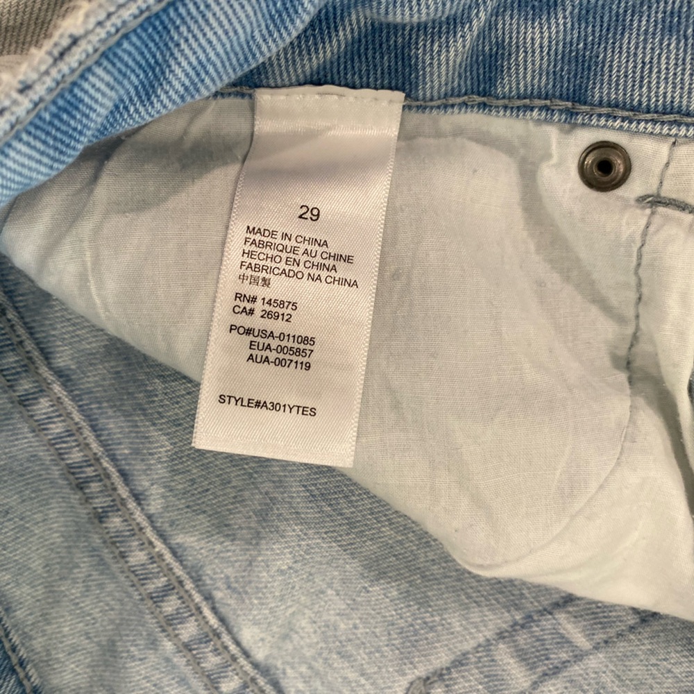 Amuse Society Light Blue Distressed High Rise Jeans - Picture 6 of 9